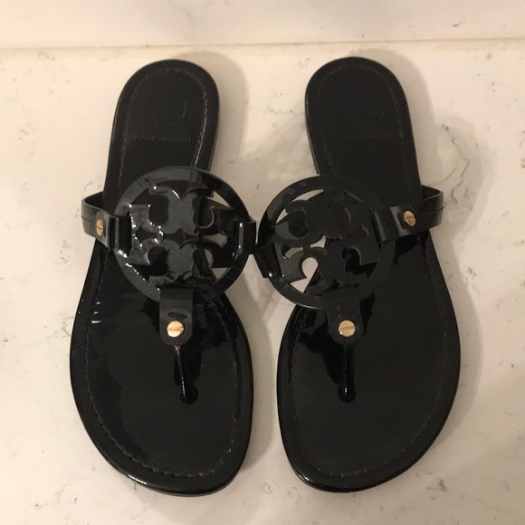Tory Burch Shoes - EUC Black Tory Burch Miller Sandals